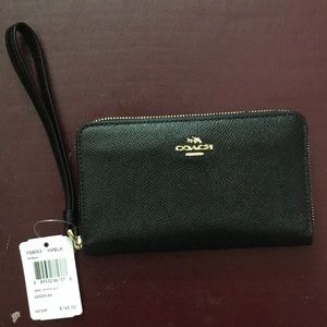 Corner Zip Wristlet In Signature Canvas